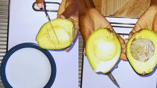 HOW TO CUT AN AVOCADO CREAMY AVOCADO ASMR [upl. by Aehsal]