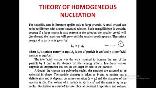 THEORY OF NUCLEATION AND GROWTH PART 01 [upl. by Eido]