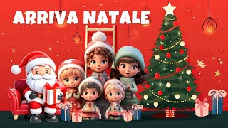 ARRIVA NATALE  Allegra canzone di Natale con testo per augurare un felice Natale a tutti [upl. by Elisee]