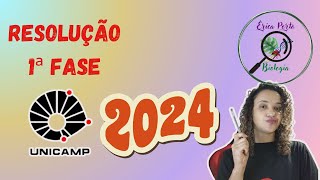 Resolução 1ª Fase  Unicamp 2024  Biologia [upl. by Nirret]