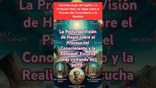 Fenomenología del Espíritu La Profunda Visión de Hegel sobre el Proceso del Conocimiento y la Real [upl. by Roel]