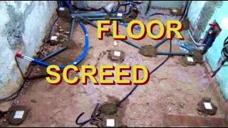 How to floor screed with sand and cement [upl. by Dotti269]