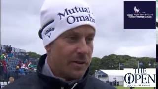 Henrik Stenson interview pre Third Round at The Open British Open 2016 [upl. by Sayed811]