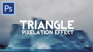 How To Make A Triangle Pixelation Effect In Photoshop [upl. by Aryk]