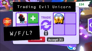 How to get EVIL UNICORN in Adopt Me Trading in FishyBlox RICH Private Server  Roblox [upl. by Jany]