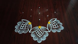 Friday special rangoli design 5×3 dots [upl. by Tam40]