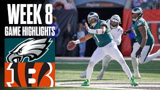 Eagles at Bengals  Week 8 Highlights [upl. by Bor]