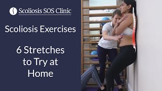 Scoliosis Exercises  6 Stretches to Try at Home [upl. by Weider688]