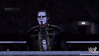 WWE 2k22  Sting Full Entrance  With quotDark Shadowsquot Theme Song  WrestleMania 36 [upl. by Benedix305]