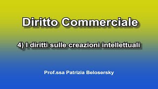 I diritti sulle creazioni intellettuali [upl. by Yak350]