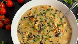 Turkey Wild Rice Soup Instant Pot Recipe [upl. by Etnaik]