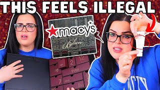 Should This Be ILLEGAL  120 Luxury Macys Advent Calendar Unboxing [upl. by Robertson]