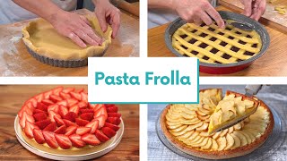 PASTA FROLLA Ricetta per Crostate e Biscotti [upl. by Eyaf]