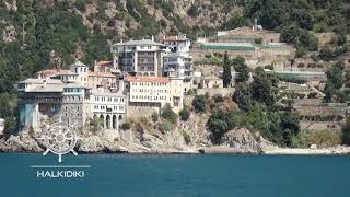 Athos Sea Cruises  Ouranoupolis to Mount Athos cruise [upl. by Emoryt479]