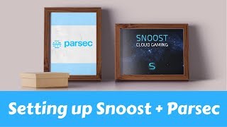 How to setup Snoost  Parsec for Cloud Gaming [upl. by Guarino]