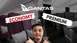 Qantas Premium Economy vs Economy  Is it Worth The Upgrade [upl. by Aihtenak467]