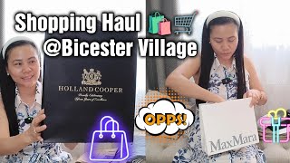 Bicester Village Luxury Outlet Shopping Haul Try On [upl. by Fanchan57]