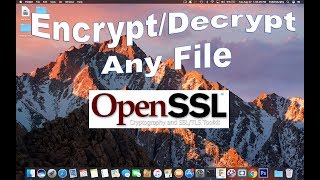 How to Encrypt Any File on your Mac using Terminal No Download [upl. by Annahoj]