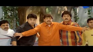 Vishnuvardhan Saves His Brothers From Unknown Bullet Firing  Jyesta Kannada Movie [upl. by Stila467]