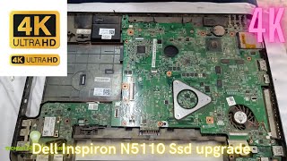 Dell Inspiron N5110 Ssd upgrade  Dell Inspiron N5110 ssd Replace  Disassemble DELL Inspiron N5110 [upl. by Londoner]