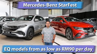 MercedesBenz StarFest  over 100 EQ EV cars on sale from RM90day [upl. by Marlo116]