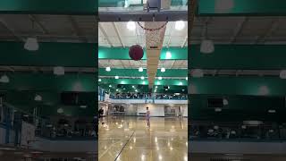 Back to Back backwards half court shots 🔥 trickshot dudeperfect dudeperfectmoments basketball [upl. by Wylen]