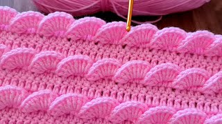 This Super Easy Crochet Baby Blanket Pattern is Adorable Crochet Stitch Perfect for Beginners [upl. by Wesle]