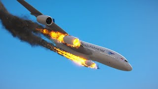 Qatar Airplane A380 Airbus Crash After a Big Collosion  GTA 5 [upl. by Siuluj]