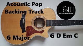 G Major Backing track G Ionian Acoustic Pop backing track [upl. by Stanfill]