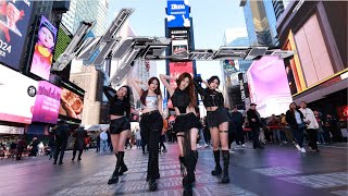 KPOP IN PUBLIC  ONE TAKE AESPA 에스파  ‘Whiplash’ DANCE COVER  TIMES SQUARE [upl. by Katina78]