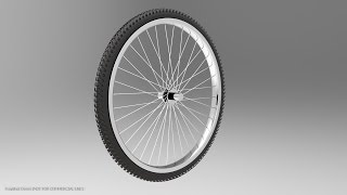 Solidworks tutorial  How to make Bicycle wheel in Solidworks [upl. by Asert]