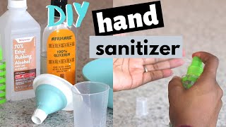 Making DIY HAND SANITIZERS gel and spray sanitizers SUPER EASY [upl. by Donahoe]