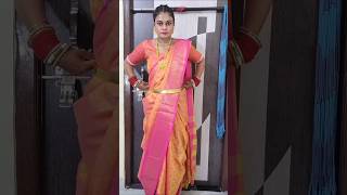 Nauvari Saree Draping tutorial shortsvideo sareefashion [upl. by Mayes]