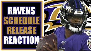 BALTIMORE RAVENS SCHEDULE RELEASE REACTION RAVENS NEWS [upl. by Cinelli348]