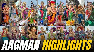 Highlights of Mumbai Ganpati Maha Aagman 2024😍❤️  120 Ganpati Arrivals  Mumbai Ganpati 2024 [upl. by Fancy977]