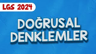 Doğrusal Denklemler  LGS Matematik [upl. by Shir713]