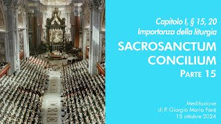 Sacrosanctum Concilium  Cap I § 15 20  P Giorgio M Faré [upl. by Frank]