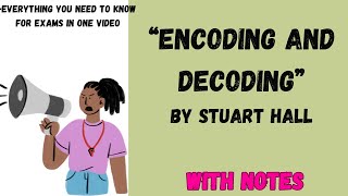 Encoding and Decoding by Stuart HallExplanation in Points [upl. by Letney]