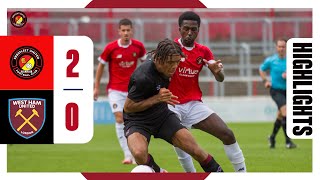 HIGHLIGHTS  Ebbsfleet United vs West Ham [upl. by Killigrew563]