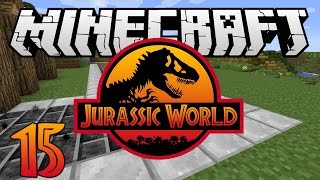 Minecraft Jurassic World  Ep 15  quotTyrannosaurus Rex and Pathsquot Rexxit Modpack [upl. by Nollad]