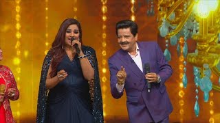 Udit Narayan X Shreya Ghoshal Live singing Bairi Piya Indian Idol Best Moments live singing [upl. by Kelson]