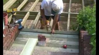 How to Build a Deck Part 06  Fitting decking boards How to Build a Deck with QDeck Products [upl. by Lantha]