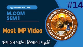 Most Imp video for exam  Mcom semester 1  Saurashtra University Regular amp External [upl. by Ayt]