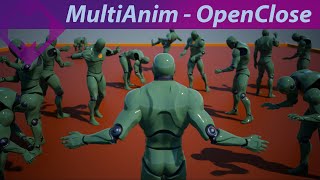 UE4 5 MultAnim  OpenClose  Animations Asset [upl. by Haase]