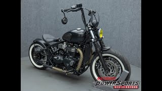 2018 TRIUMPH BONNEVILLE BOBBER BLACK WABS  National Powersports Distributors [upl. by Gnil423]