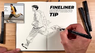 Improve your INK PEN SKETCHING with this easy tip [upl. by Leirea296]