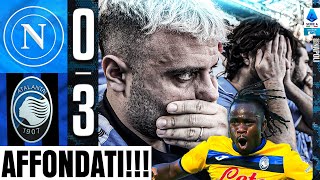 😓AFFONDATI NAPOLI 03 ATALANTA  LIVE REACTION NAPOLETANI AL MARADONA HD [upl. by Estey]