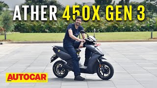 2022 Ather 450X Gen 3 review  Hidden Improvements  First Ride  Autocar India [upl. by Onidranreb]