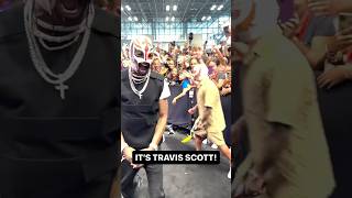 Rey Mysterio introduces his new tag team partner TRAVIS SCOTT at Fanatics Fest [upl. by Evadnee147]