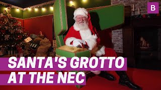 Inside Santas grotto at the NEC winter funland [upl. by Drisko]